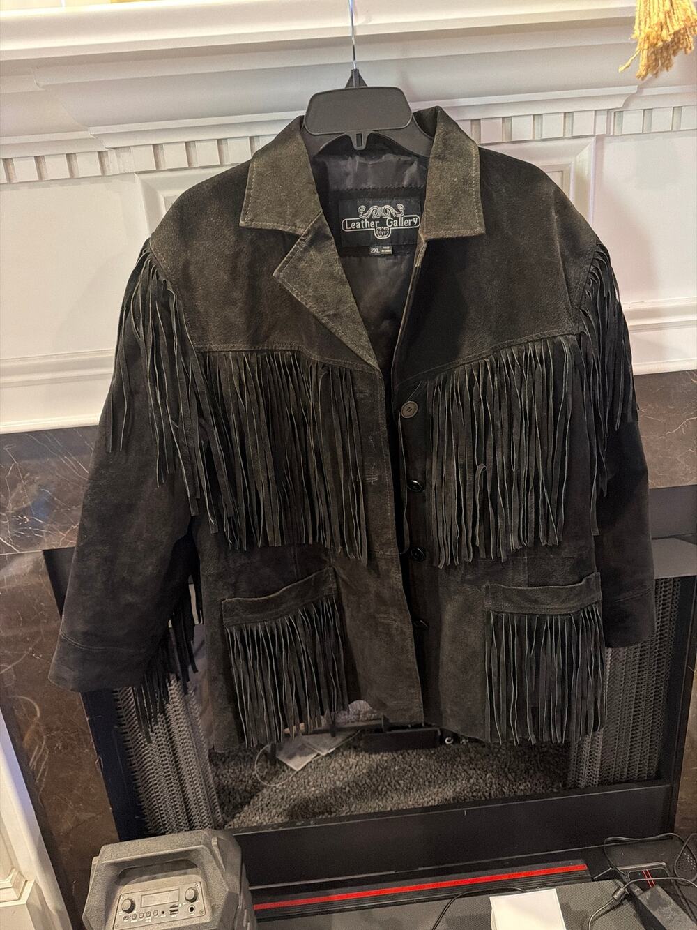 2XL Women’s suede leather coat by Leather Gallery
